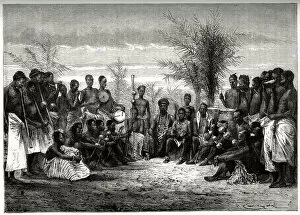 Cape Coast Collection: A Cape Coast King and His Court, Third Anglo-Ashanti War or First Ashanti Expedition