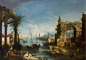 Capricci with Classical Ruins and a Harbour Capricci with Classical Ruins and a Harbour