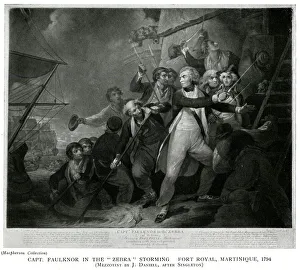 Capt. Faulknor Storming Fort Royal, Martinique Capt. Faulknor Storming Fort Royal, Martinique