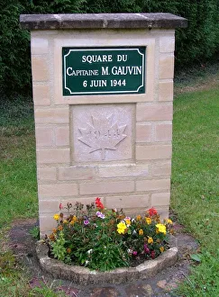 Captain Gauvin Memorial Anguerny Normandy Captain Gauvin Memorial Anguerny Normandy