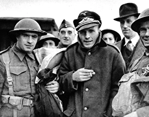 Captured German Pilot at Dover; Second World War, 1940 Captured German Pilot at Dover; Second World War, 1940