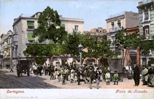 Caratagena, Murcia, Spain - Plaza de Risueno Caratagena, Murcia, Spain - Plaza de Risueno
