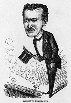 Caricature of the actor Augustus Harris Caricature of the actor Augustus Harris