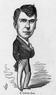 Caricature of the actor George W Anson Caricature of the actor George W Anson