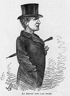 Caricature of the actor Henry Neville Caricature of the actor Henry Neville