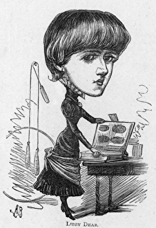 Caricature of the actress Miss Connie Gilchrist Caricature of the actress Miss Connie Gilchrist