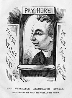 St Andrews Gallery: Caricature of Archdeacon Dunbar, Anglican clergyman