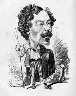 Manager Gallery: Caricature of Charles Dillon, English actor-manager