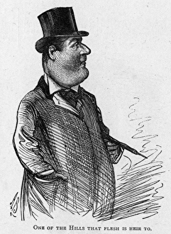 Caricature of the comic actor J W Hill Caricature of the comic actor J W Hill