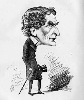 Images Dated 9th February 2016: Caricature of Edgar Bruce, actor-manager