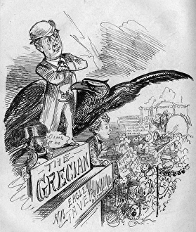 Caricature of George Conquest, theatre manager Caricature of George Conquest, theatre manager