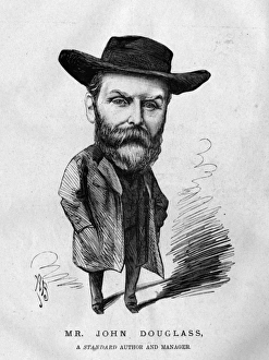 Caricature of John Douglass, Standard Theatre, London Caricature of John Douglass, Standard Theatre, London