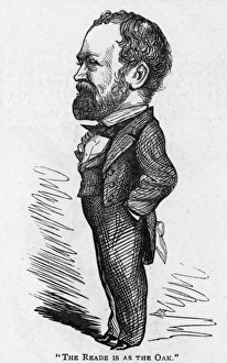 Caricature of the novelist and dramatist Charles Reade Caricature of the novelist and dramatist Charles Reade