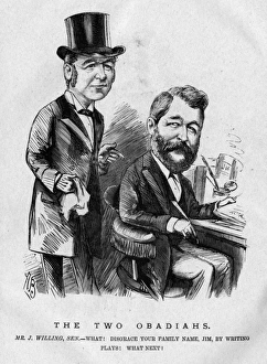 Caricature of The Two Obadiahs Caricature of The Two Obadiahs
