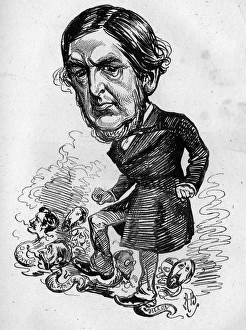 Caricature of Sir William Harcourt, Liberal politician Caricature of Sir William Harcourt, Liberal politician