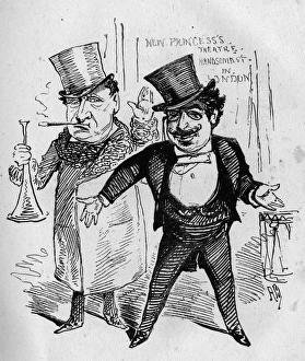 Caricature of Walter Gooch, theatre manager Caricature of Walter Gooch, theatre manager