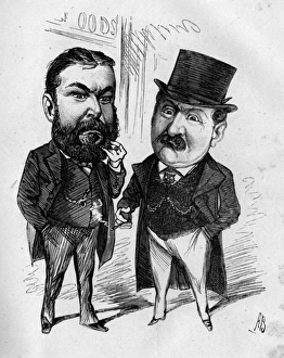 Caricatures of George Harwood and George Parkes Caricatures of George Harwood and George Parkes