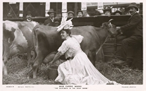 Carrie Moore rehearsing for The Dairymaids Carrie Moore rehearsing for The Dairymaids