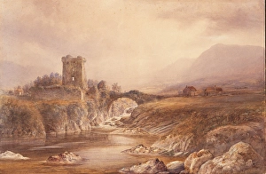 <b class=qtipBold><figcaption>Carriganass Castle, Co. Cork</figcaption></b><br>Carriganass Castle, Co. Cork. Hartland, Henry Albert 1840 - 1893. Date:<br><em>© National Museums NI / MARY EVANS</em> Carriganass Castle, Co. Cork