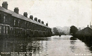 Carrow Road in Flood, Norwich, Norfolk Carrow Road in Flood, Norwich, Norfolk