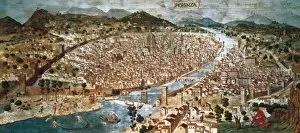Outdoor Gallery: Carta della Catena. View of Florence in 1490