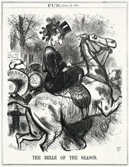 Cartoon, The Belle of the Season (Disraeli) Cartoon, The Belle of the Season (Disraeli)
