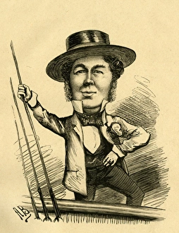 Cartoon, Captain Fred Collins of Brighton Cartoon, Captain Fred Collins of Brighton