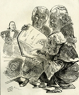 Cartoon, Charles Bradlaugh, atheist MP Cartoon, Charles Bradlaugh, atheist MP