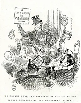 Cartoon, No More Closing on Ash Wednesday Cartoon, No More Closing on Ash Wednesday