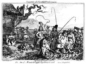 Cartoon, Consequences of a Successful French Invasion Cartoon, Consequences of a Successful French Invasion