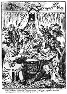 Cartoon, The French Consular Triumverate Cartoon, The French Consular Triumverate