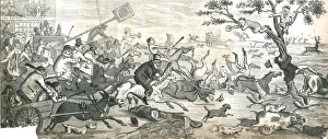 Cartoon - Going to Greenwich Fair, circa 1850 Cartoon - Going to Greenwich Fair, circa 1850