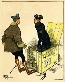 Cartoon, A great Christmas present, WW1
