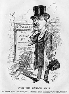 Cartoon of Harry Wall, theatrical agent Cartoon of Harry Wall, theatrical agent