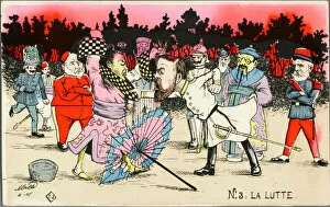 Satirical Collection: Cartoon impression of the Russo-Japanese War 3 of 5