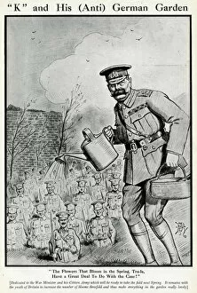 Optimism Gallery: Cartoon, K and His (Anti) German Garden, WW1