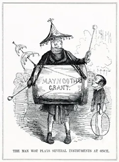 Cartoon, The Man Wot Plays Several Instruments At Once Cartoon, The Man Wot Plays Several Instruments At Once