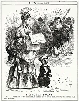 Cartoon, A Modest Boast (Social Science) Cartoon, A Modest Boast (Social Science)