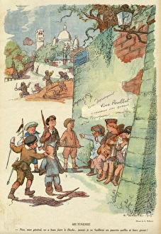 Cartoon, Mutiny, WW1 Cartoon, Mutiny, WW1