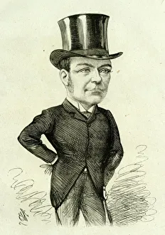 Journalist Gallery: Cartoon portrait, Charles Kelly, performer