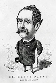 Cartoon portrait, Mr Harry Payne, pantomime clown Cartoon portrait, Mr Harry Payne, pantomime clown