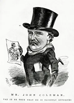 Manager Gallery: Cartoon portrait, Mr John Coleman