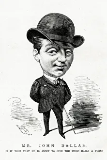Cartoon portrait, Mr John Dallas, actor Cartoon portrait, Mr John Dallas, actor