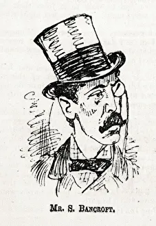 Cartoon portrait, Sir Squire Bancroft, actor-manager Cartoon portrait, Sir Squire Bancroft, actor-manager