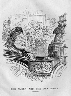 Cartoon, The Queen and the Bar (Gaiety) Cartoon, The Queen and the Bar (Gaiety)