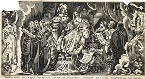 Cartoon, Queen Victoria and her Ministers Cartoon, Queen Victoria and her Ministers