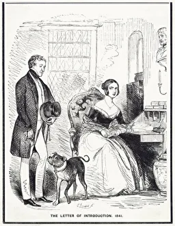 Cartoon, Queen Victoria and Sir Robert Peel Cartoon, Queen Victoria and Sir Robert Peel