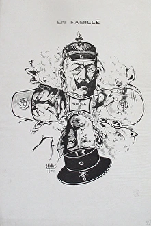 Images Dated 10th March 2011: Cartoon showing the Leaders of the Central Powers