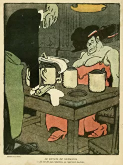 Responsibility Gallery: Cartoon, Waking up Germania, WW1