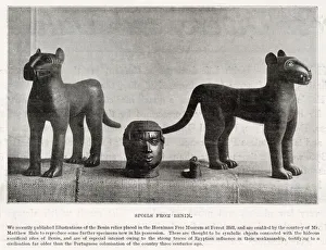 Carved figures from Benin placed at the Horniman Museum in Forest Hill, SE London Carved figures from Benin placed at the Horniman Museum in Forest Hill, SE London